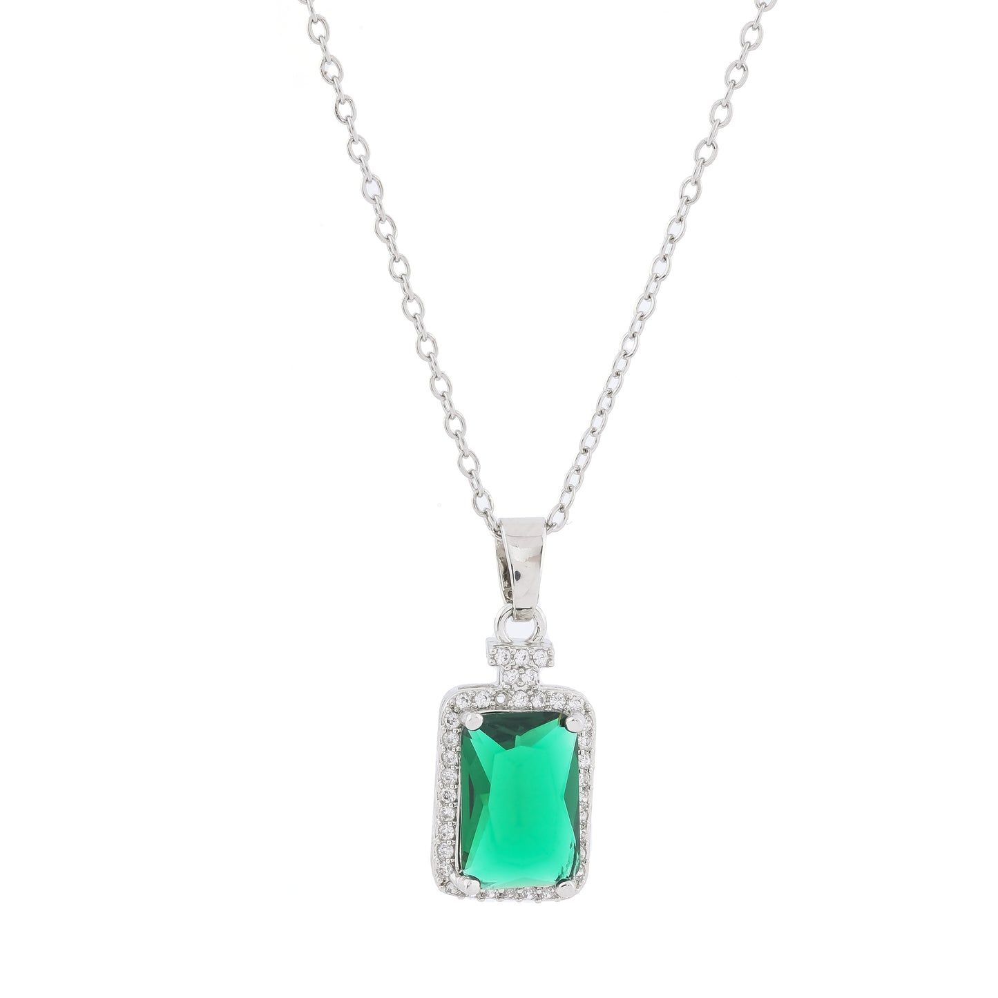 Velvet Petal Crescent Pendent