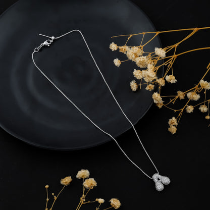 Golden and Silver Grace Initial 'A' Pendant Chain