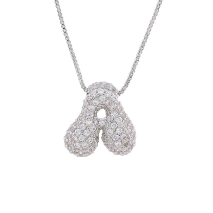 Golden and Silver Grace Initial 'A' Pendant Chain