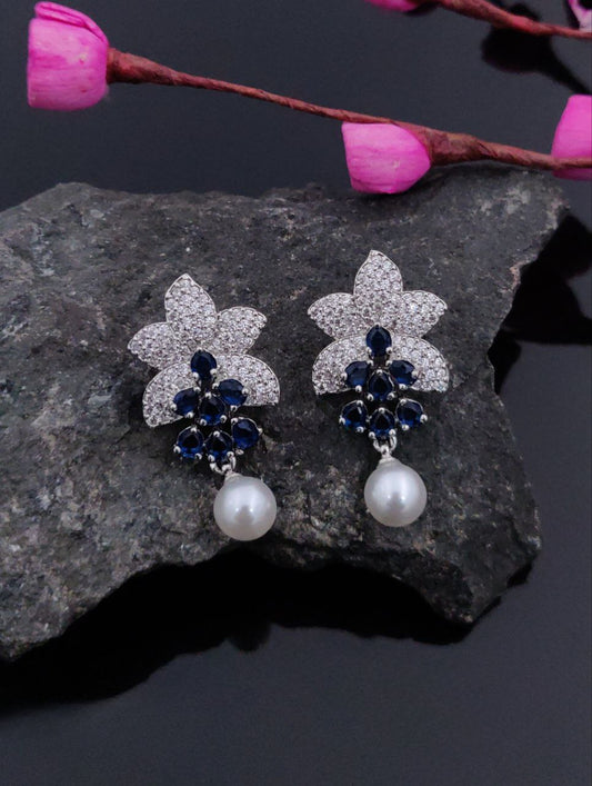 Sapphire Starlet Drop Earrings